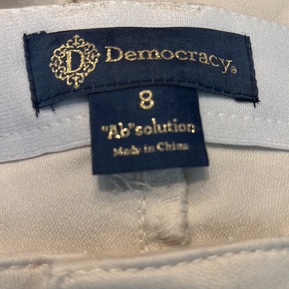 Democracy Blanch Almond Luxe Touch High Rise Itty Bitty More Boot Jeans - Picture 7 of 13
